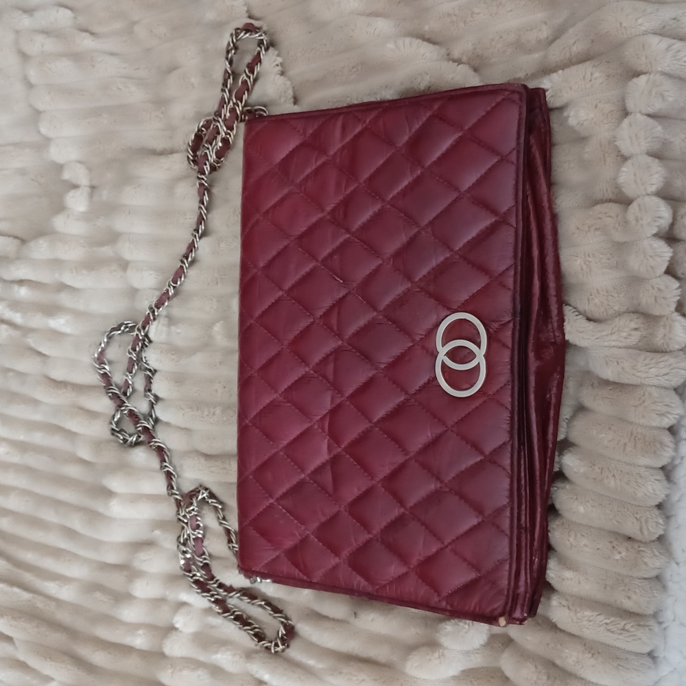 Eel skin purse